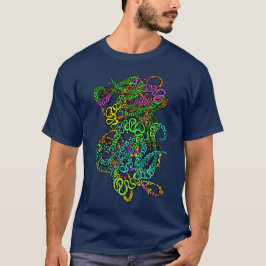 Camiseta Hypnotic Amorphous Phantasmagoric Modern Groovy