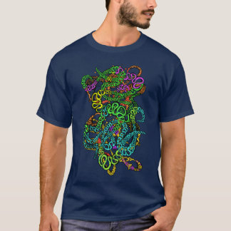 Camiseta Hypnotic Amorphous Phantasmagoric Modern Groovy 