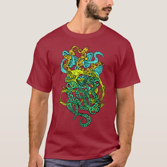 Camiseta Hypnotic Amorphous Phantasmagoric Modern Groovy  (Anverso)