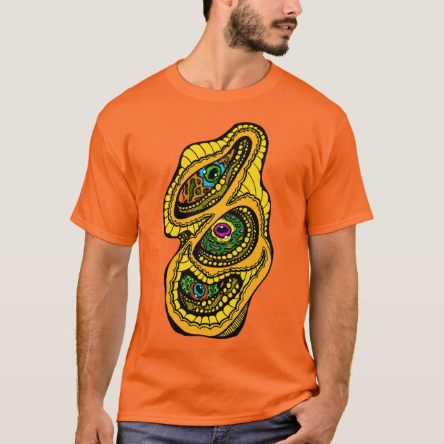 Camiseta Hypnotic Amorphous Phantasmagoric Modern Groovy  (Anverso)