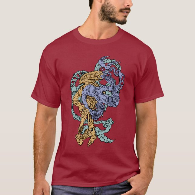 Camiseta Hypnotic Amorphous Phantasmagoric Modern Groovy  (Anverso)