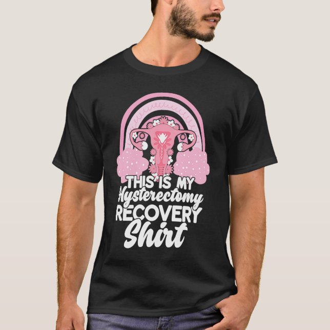 Camiseta Hysterectomy Recovery Products Uterus Support Rain (Anverso)