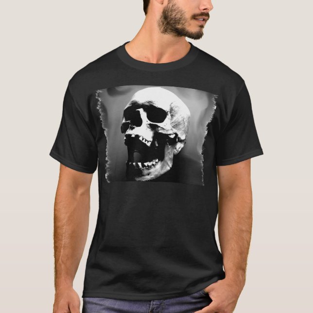 Camiseta Hysteriskull que ríe el cráneo humano (Anverso)