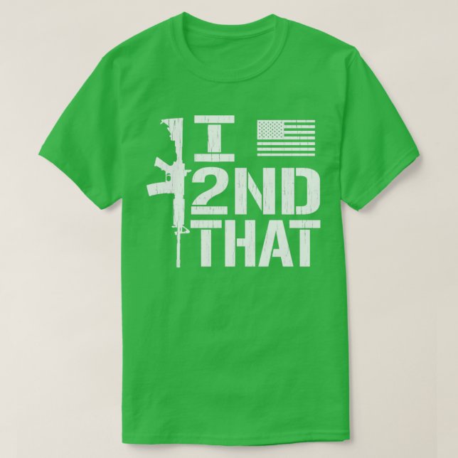 Camiseta I 2.ª Segunda Enmienda Los Derechos Patrióticos De (Diseño del anverso)