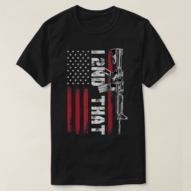 Camiseta I 2.ª Segunda Enmienda Pro Gun Bandera Americana  (Diseño del anverso)