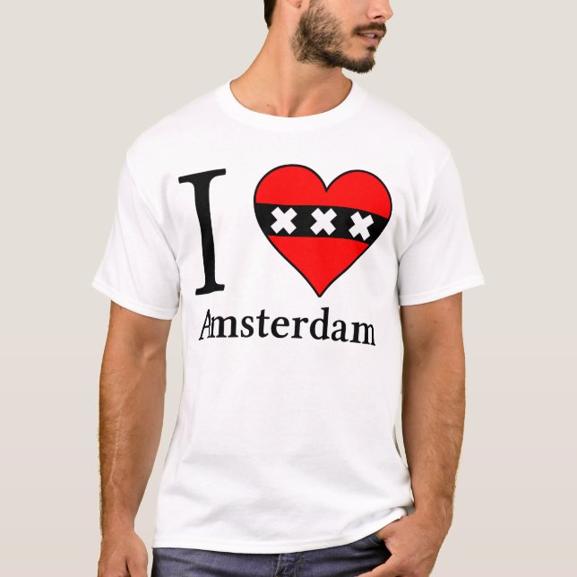 Camiseta I <3 Amsterdam (Anverso)