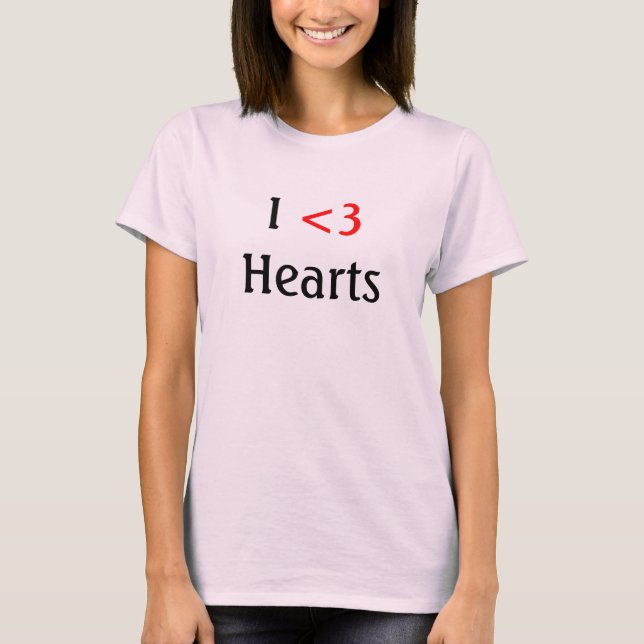 Camiseta I <3 Corazones (Anverso)