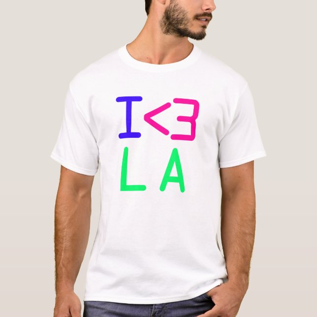 CAMISETA I <3 LA (Anverso)