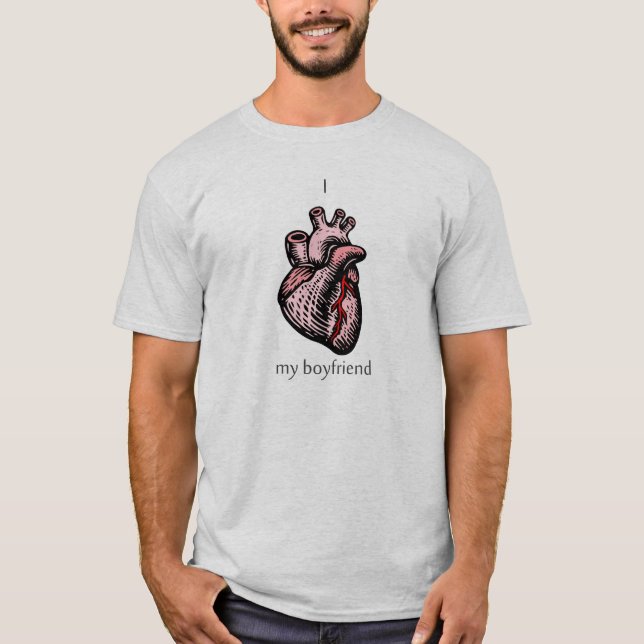 Camiseta I <3 mi novio (Anverso)