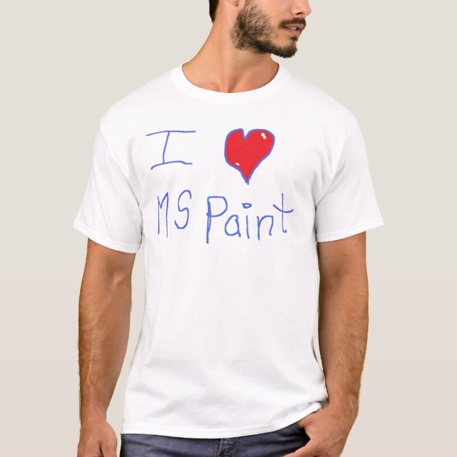 Camiseta i <3 MSpaint (Anverso)