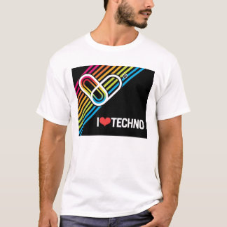 Camiseta I <3 Techno