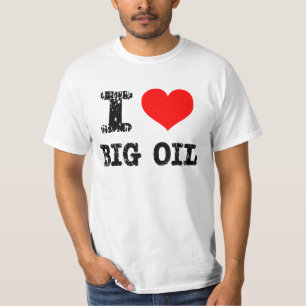Camiseta I aceite grande del corazón