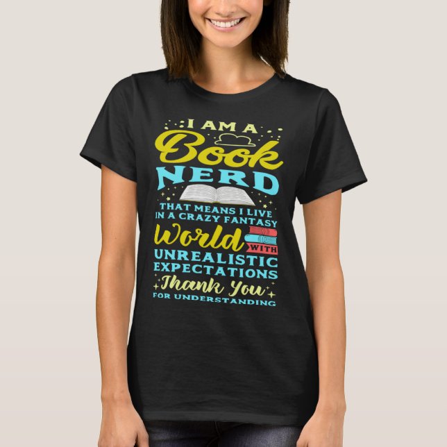 Camiseta I Am A Book Nerd  Book  Reading Reader (Anverso)