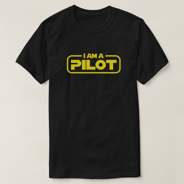 CAMISETA I AM A PILOT (Diseño del anverso)