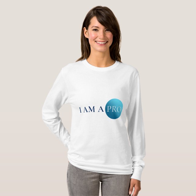 Camiseta I AM A PRO | Empowerment Minimalist (Anverso completo)