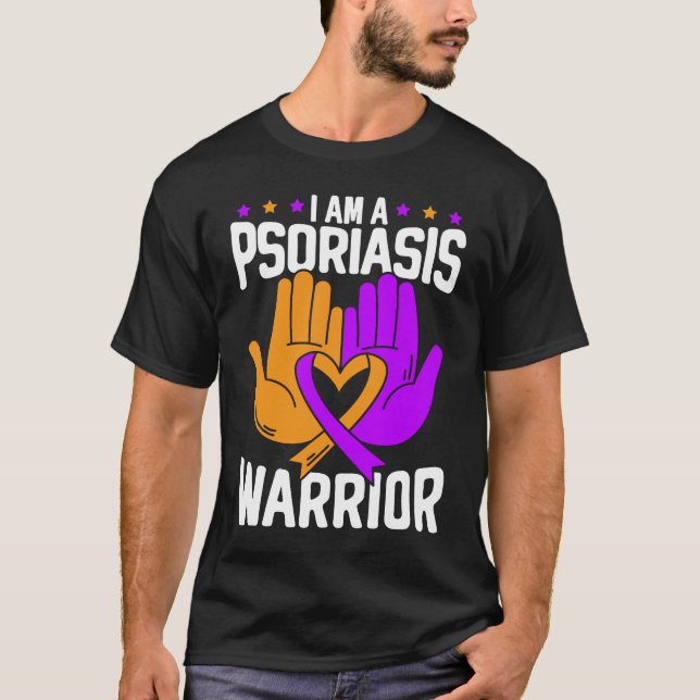 Camiseta I Am A Psoriasis Warrior Skin Disease Psoriasis Aw (Anverso)