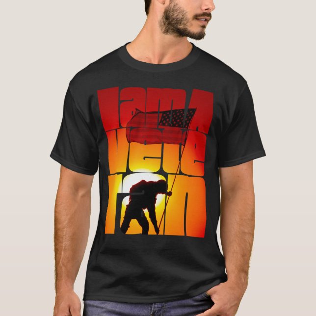 Camiseta I am a Veteran American Military Soldier  4 (Anverso)