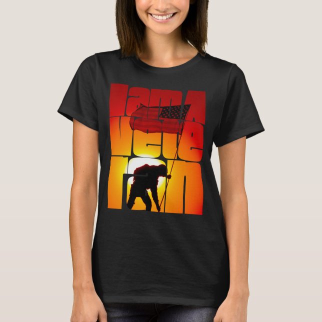 Camiseta I am a Veteran American Military Soldier  4 (Anverso)