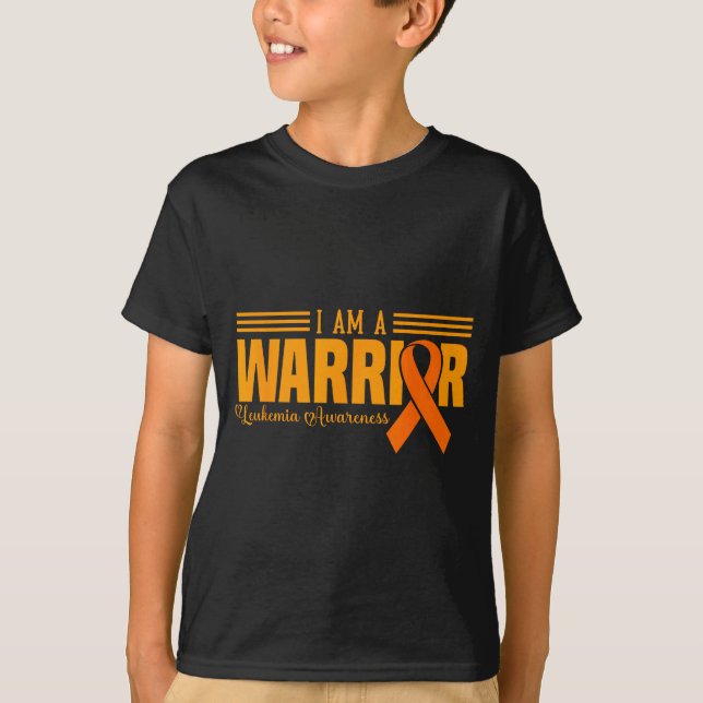 Camiseta I Am A Warrior Funny Leukemia Blood Cancer Awarene (Anverso)