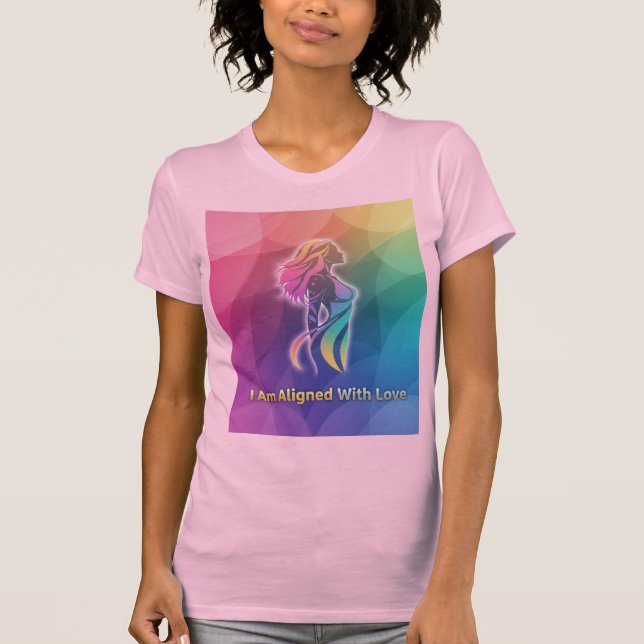 Camiseta I Am Aligned With Love Modern Spiritual Art (Anverso)