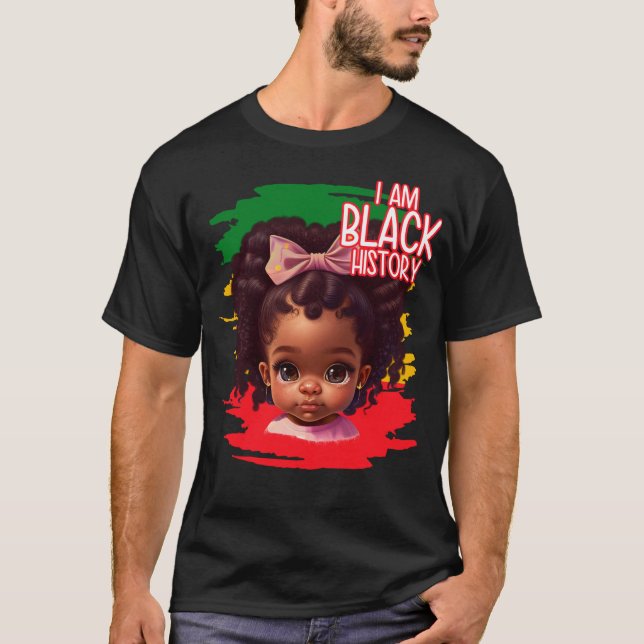 Camiseta I AM Black History 2023 Black History Month BHM (Anverso)