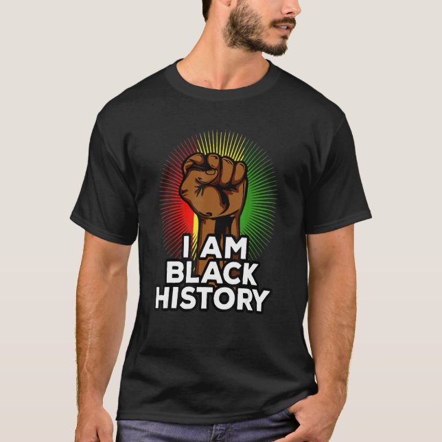 Camiseta I Am Black History, Black History Month Costume (Anverso)
