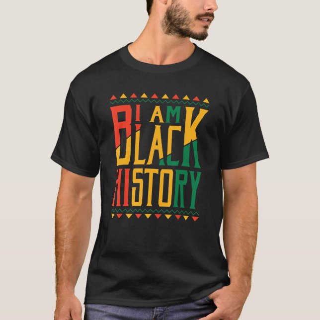 Camiseta I Am Black History Month African American Black Pr (Anverso)