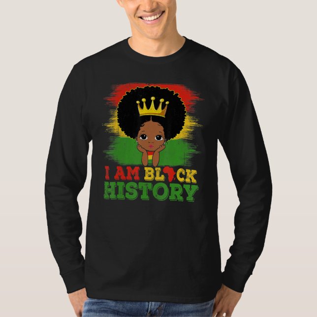 Camiseta I Am Black History Month African American Pride (Anverso)