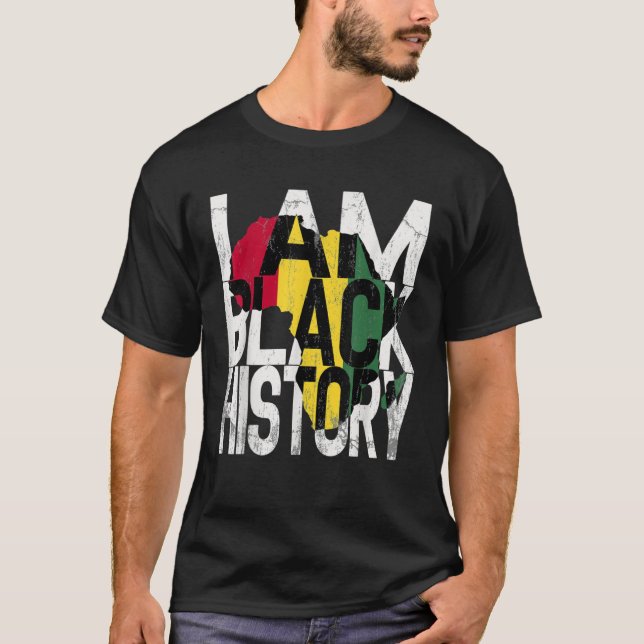Camiseta I Am Black History Month African American Pride (Anverso)