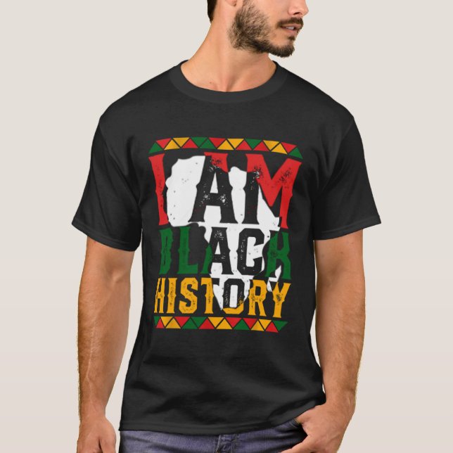 Camiseta I Am Black History Month African American Pride Ce (Anverso)