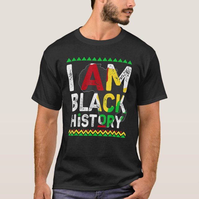 Camiseta I Am Black History Month African American Pride Ce (Anverso)