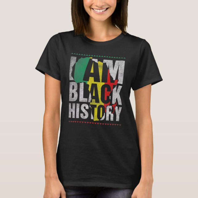 Camiseta I Am Black History Month African American Pride Ce (Anverso)