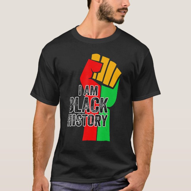 Camiseta I Am Black History Month African American Pride Ce (Anverso)