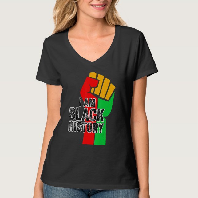 Camiseta I Am Black History Month African American Pride Ce (Anverso)