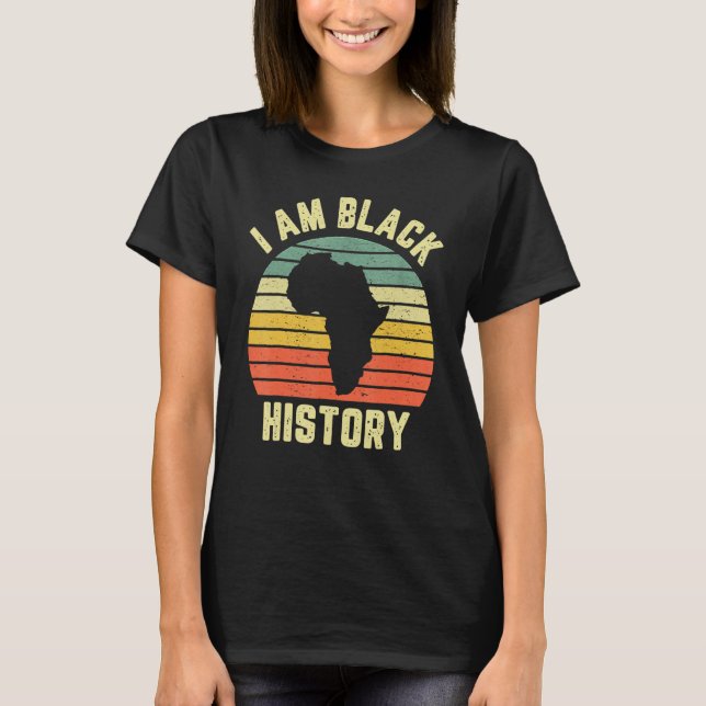 Camiseta I Am Black History Month Afro African Pride Boys G (Anverso)