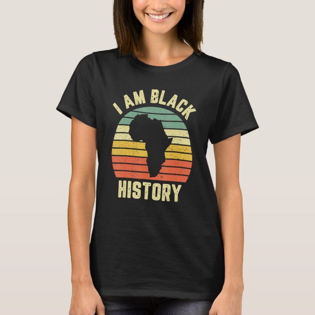Camiseta I Am Black History Month Afro African Pride Boys G (Anverso)