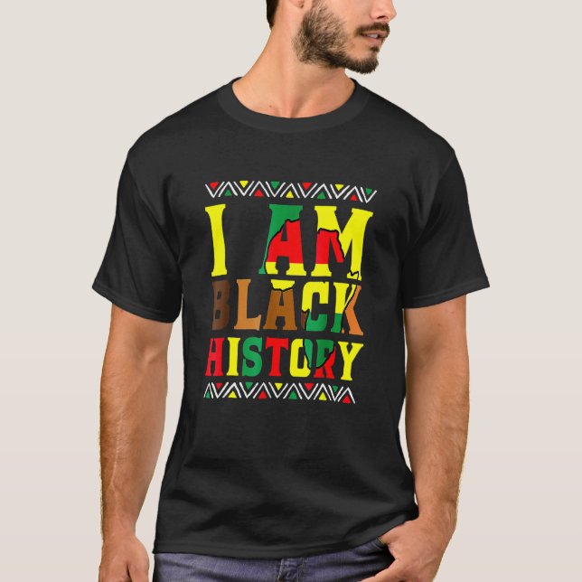 Camiseta I Am Black History Month Afro African Pride Men Wo (Anverso)