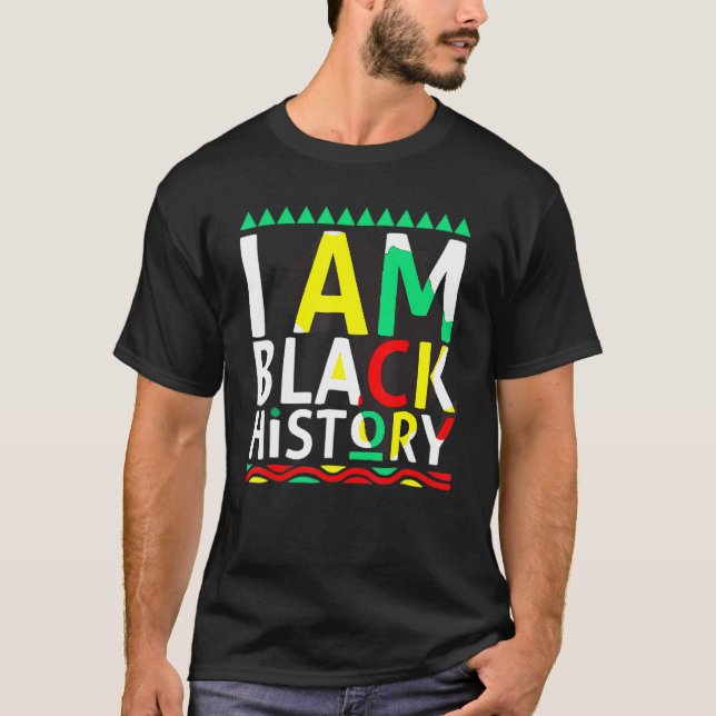 Camiseta I Am Black History Month Afro African Pride Women  (Anverso)
