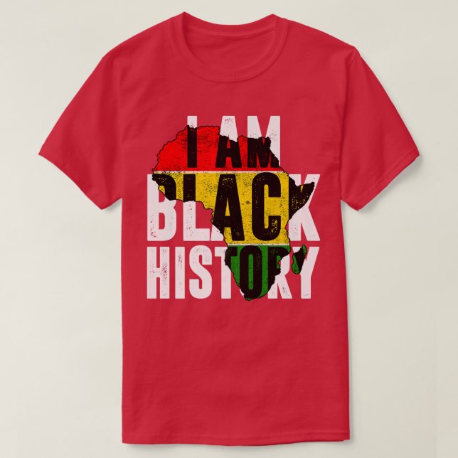Camiseta I Am Black History Month Celebration African Ameri (Diseño del anverso)