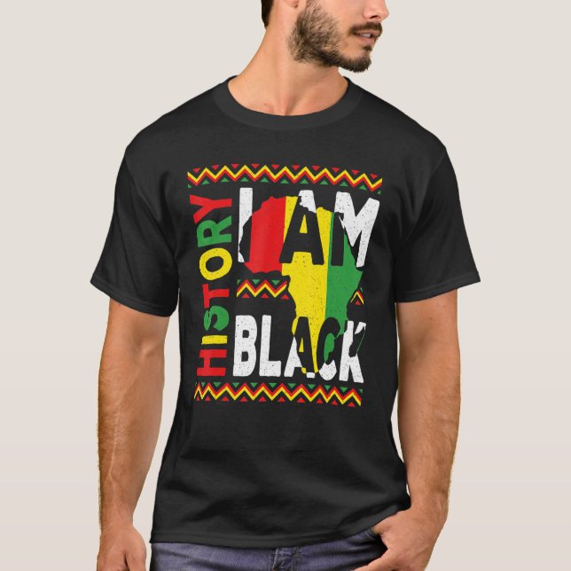 Camiseta I Am Black History Month Melanin Pride African Ame (Anverso)