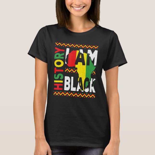 Camiseta I Am Black History Month Melanin Pride African Ame (Anverso)