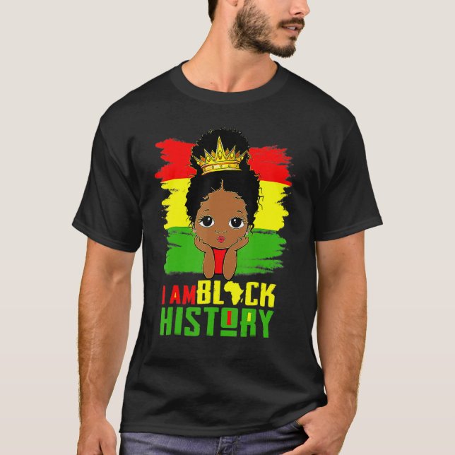 Camiseta I Am Black History Month Pride African American Cu (Anverso)