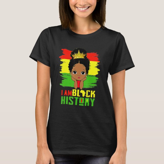 Camiseta I Am Black History Month Pride African American Cu (Anverso)