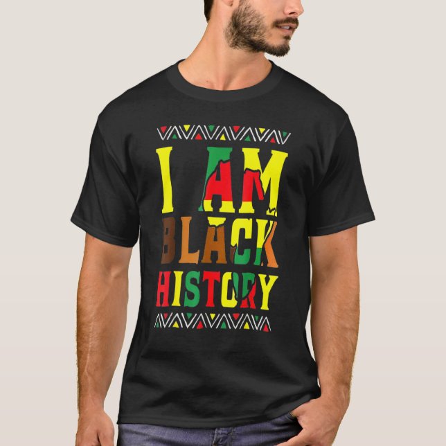 Camiseta I Am Black History Month Proud African American Me (Anverso)