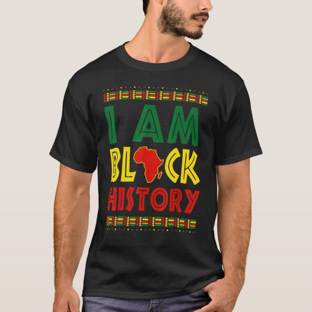Camiseta I Am Black Woman Black History Month Educated Blac (Anverso)