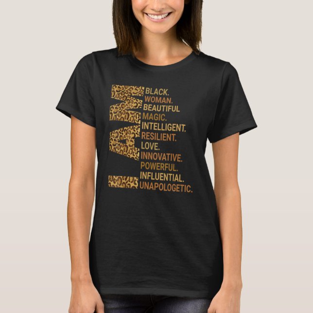 Camiseta I Am Black Woman Educated Melanin Black History Mo (Anverso)