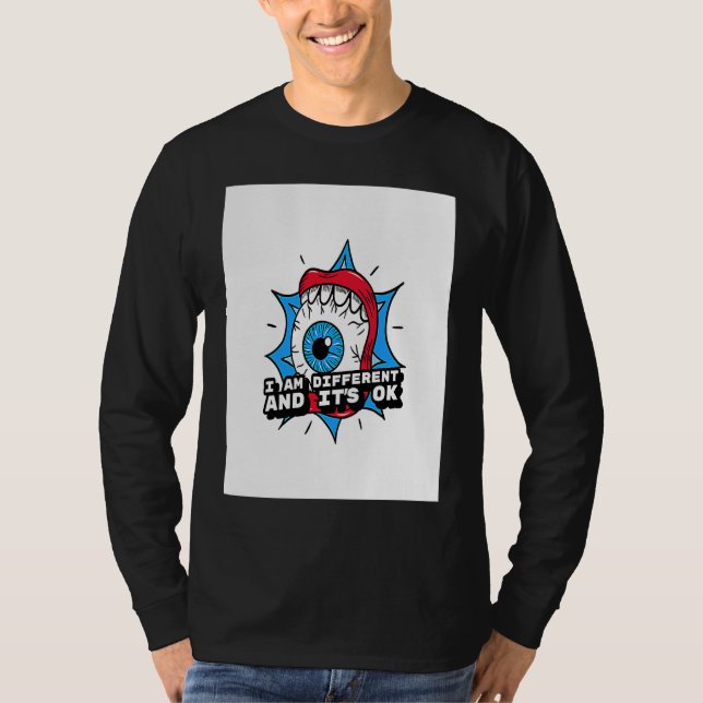 Camiseta I am different and It's ok (Anverso)