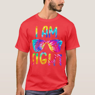 Camiseta I Am Eight Year Old Tie Dye Happy Birthday Boy Gir