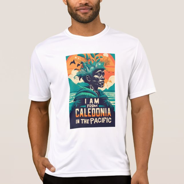 Camiseta I am from Caledonia, Nouvelle-Calédonie, kanak (Anverso)