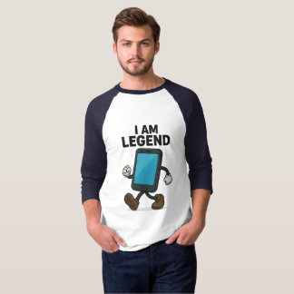 Camiseta I am legend  funny quote T-shirt /cool graphic tee